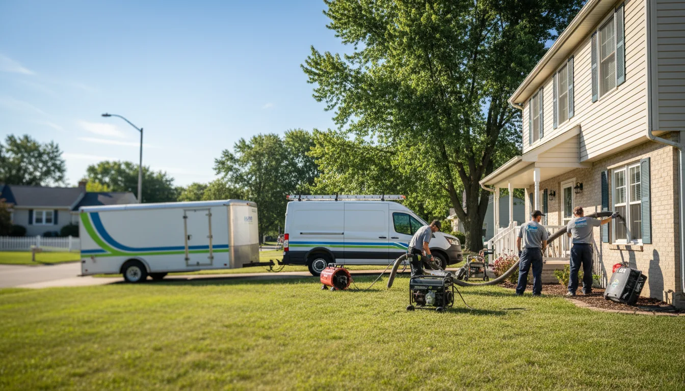 Flooded Basement Restoration And Cleanup With Repair in Cooks, MI near me